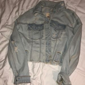 Hollister light wash jean jacket!